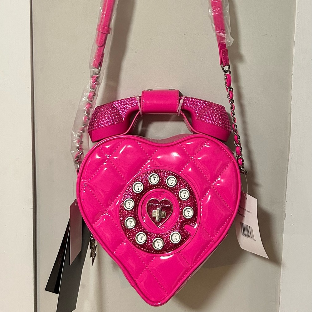 Pink Betsey Johnson Telephone Purse